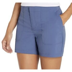Eddie‎ Bauer Womens Hiker Shorts 5" Inseam Size 12 Blue Lightweight Outdoor Golf